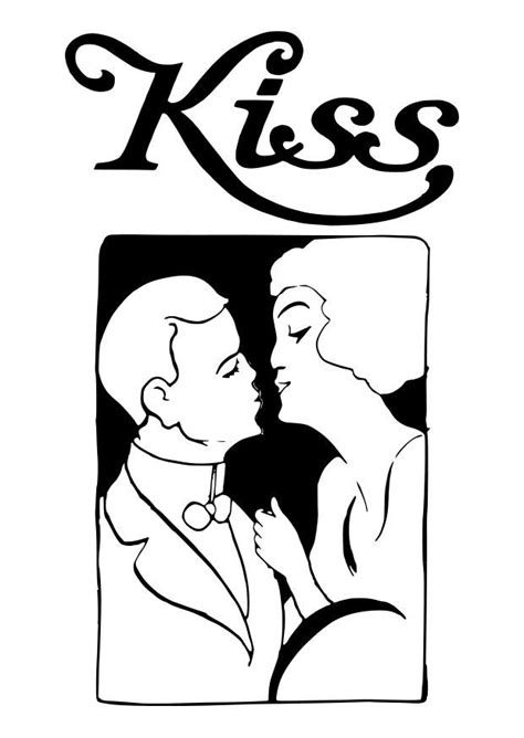 Coloring Page Kiss Free Printable Coloring Pages Img 27595