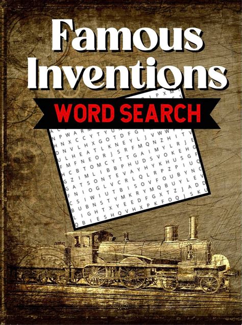 Famous Inventions Word Search 50 Large Print Puzzles 65 Etsy