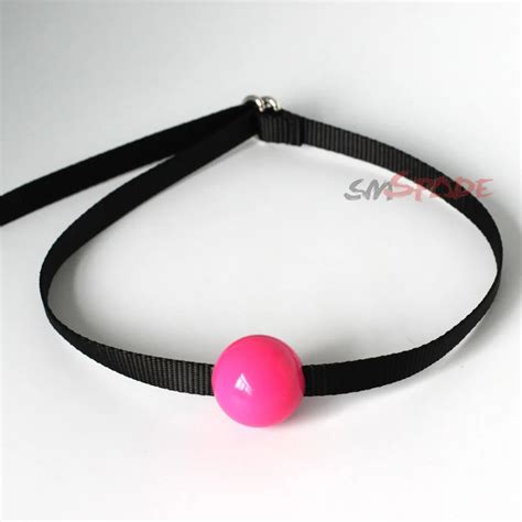 Smspade Hot Sale Pink Silicone Ball Gag Diameter 35mm Oral Sex Toy Mouth Plug Bondage Ball Gag
