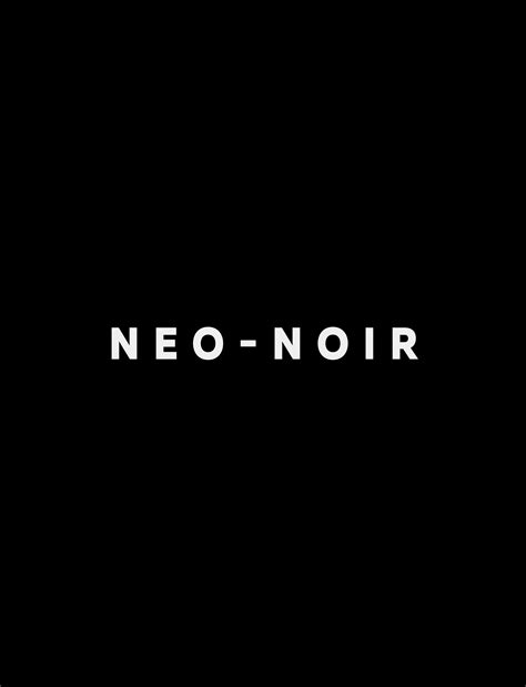 Neo Noir On Behance