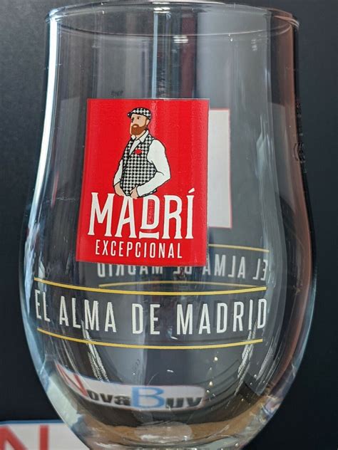 Single Madri Excepcional Pint Glass Brand New El Alma De Madrid Ebay
