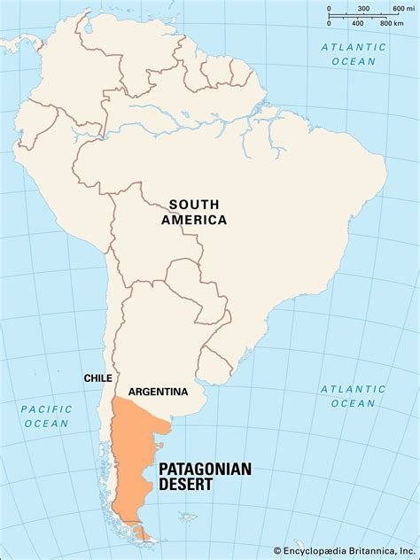 Mapa Patagonie