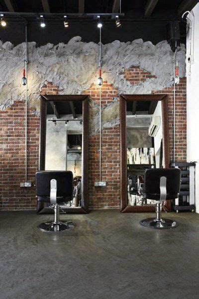 Rustic Brick Wall Barber Shop Design Inspiration Barber Shop Interior