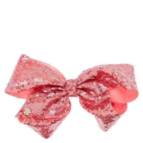 Jojo Siwa™ Large Pink Sequin Signature Bow Claires Us
