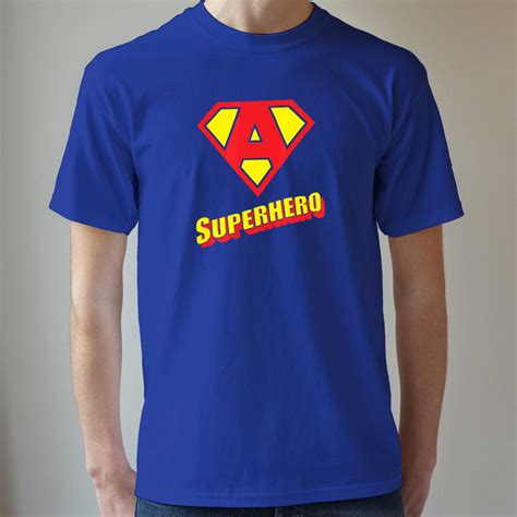personalised superhero t shirt by frozen fire