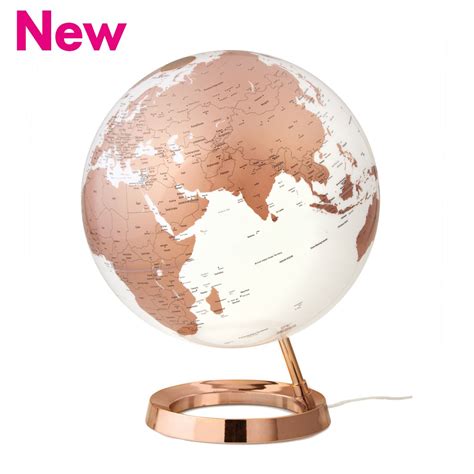 World Globe Light And Colour Copper Rose Gold Rooms Rose Gold Decor