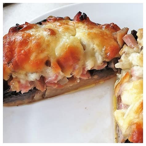 Garlic Stuffed Mushrooms With Ham And Cheese Foodle Club