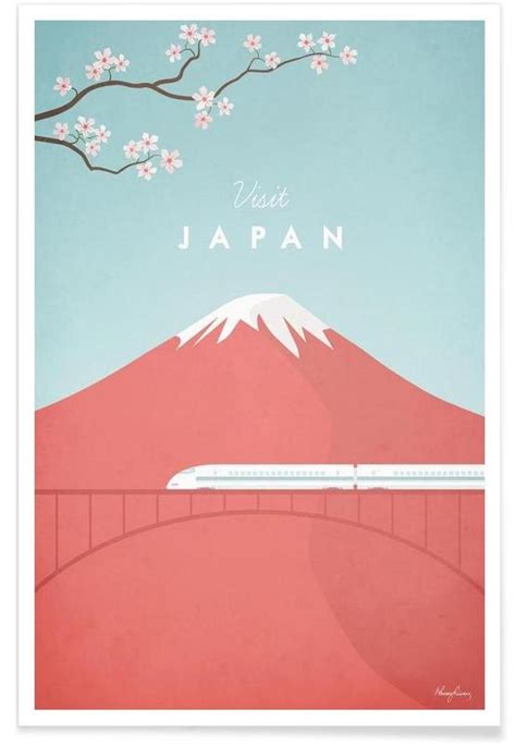 Vintage Japan Travel Poster Juniqe