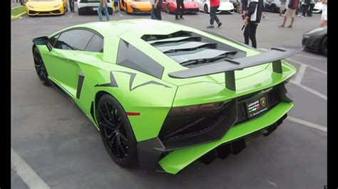 Lime Green Lamborghini Aventador Sv Youtube
