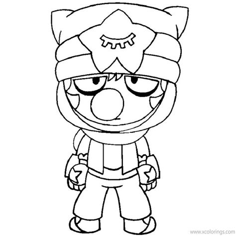 Brawl Stars Coloring Pages Sandy