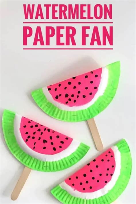 Diy Watermelon Crafts For Kids Baby Toddler And Kids