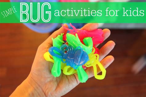 Finding activities for toddlers at home is challenging. Toddler Approved!: Simple Bug Activities for Kids {Denise ...