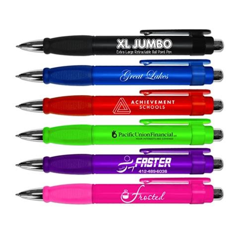 Xl Jumbo Retractable Ball Point Pen With Rubber Grip Plum Grove