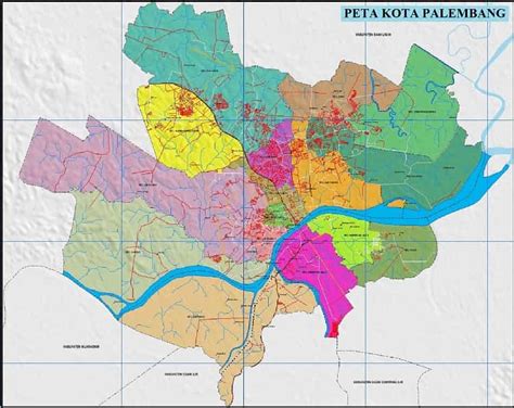 Palembang Indonesia Map