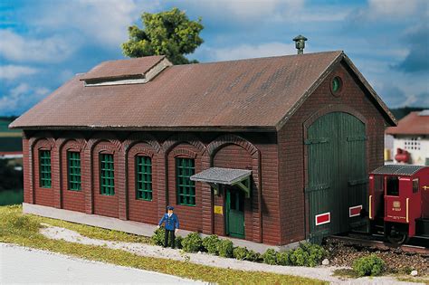 61823 Hobby Line Burgstein Loco Shed Building Kit Ho Scale Piko