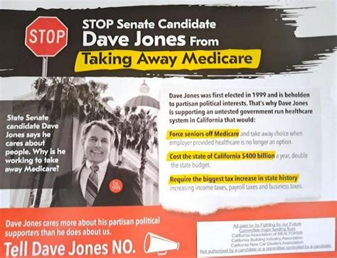 Would Californina Senate Candidate Dave Jones End Medicare Merced