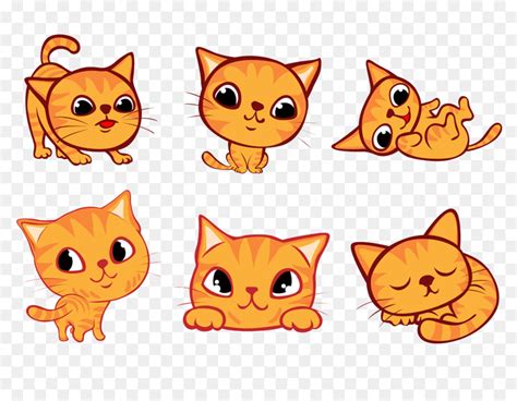 Kucing Kartun Hewan Peliharaan Gambar Png