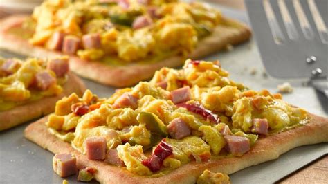 1 can pillsbury® refrigerated thin pizza crust. Denver Scrambled Egg Pizza recipe from Pillsbury.com