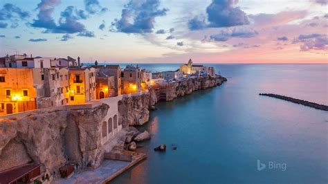 Vieste And The Adriatic Sea Italy 2017 Bing Wallpaper