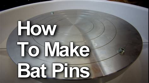 How To Make Bat Pins For Your Potters Wheel Youtube