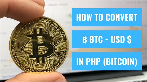 Yes, you can very well exchange bitcoin for various fiat currencies like usd, gbp, or eur. How to Easily Convert Bitcoin (BTC) to USD in PHP - YouTube