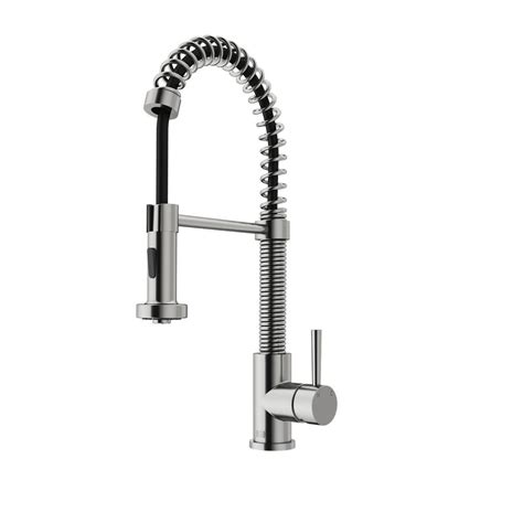 Shop kitchen faucets and a variety of kitchen products online at swan neck new design pull down kitchen sink faucet in chrome new design in 2019, swan neck brings elegance and pull out spray brings convenience. VIGO Single-Handle Pull-Out Sprayer Kitchen Faucet in ...