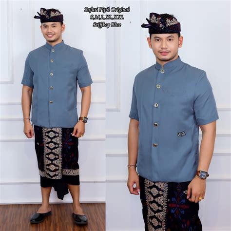 Jual Safari Pipil Original Baju Koko Pakaian Adat Bali Merk Bali Agung