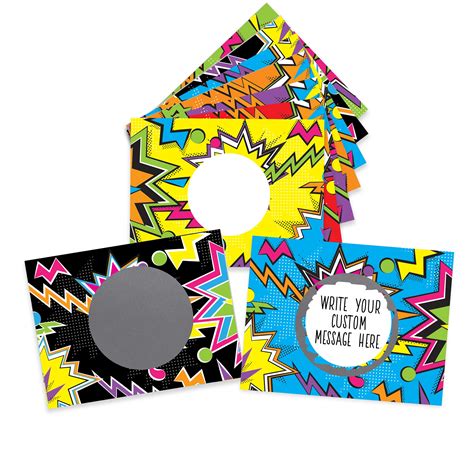 Buy My Scratch Offs 50 Pack Zig Zag Variety DIY Custom Make Your Own