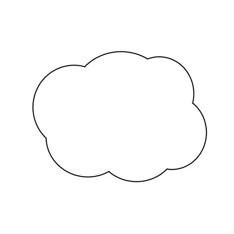 Blank Cloud Template By Flexiblehorse Redbubble