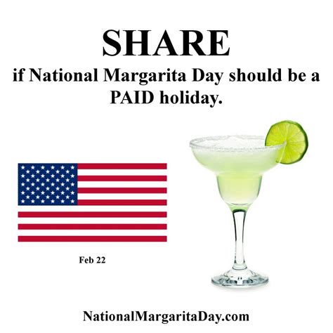 There's an entire day dedicated to celebrating this iconic and beloved. National Margarita Day A Paid Holiday? - National ...