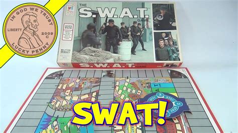 Vintage 1976 Swat Tv Show Board Game Milton Bradley