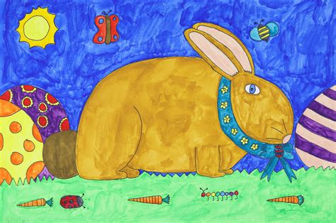 The Bunny In Easter Land By Gillian Patterson Art Enables