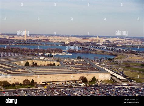Aerial View Of Buildings In A City The Pentagon Washington Dc Usa