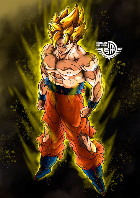 Goku Super Sayayin By Ilustradorjoaosegura On Deviantart