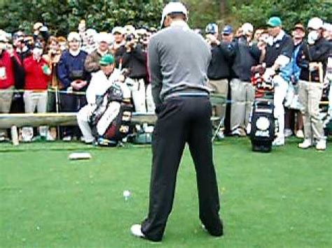 Tiger Woods Master Practice Round Youtube