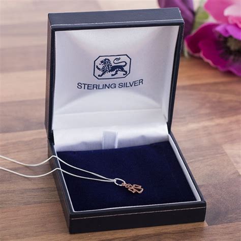 Crystal heart lariat necklace free gift box valentines silver rose gold 925. Rose Gold Guardian Angel Pendant In Personalised Gift Box ...