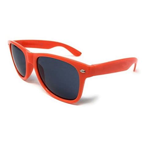 From 2 08 Black Lens Classic Sunglasses Style Unisex Shades Uv400 Protective Mens Ladies Orange