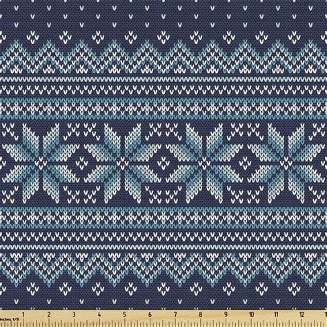 Nordic Fabric By The Yard Simplistic Pattern With Chevron Herringbone