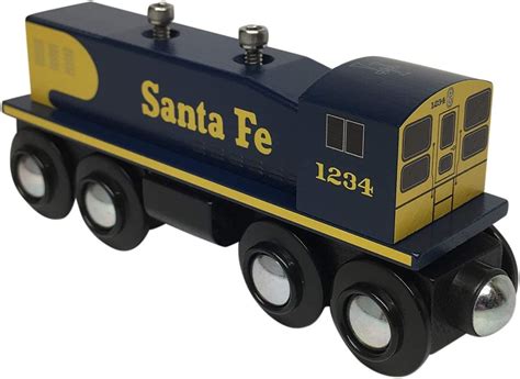 Santa Fe Diesel Switcher Engine Wooden Train Choo Choo Track And Toy Co