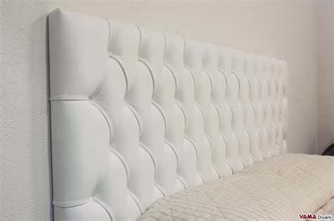 Tendaggimania gommapiuma cuscino spalliera letto divano a ponte da 200 cm imbottitura in poliuretano. Letto in Pelle Aswan - VAMA Divani