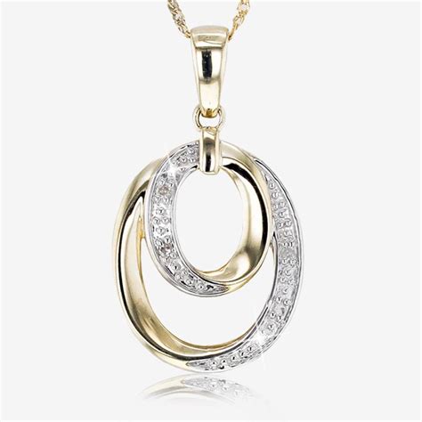 9ct Gold Diamond Necklace Warren James