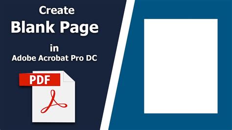 How To Create A Blank Page In Adobe Acrobat Pro Dc Youtube
