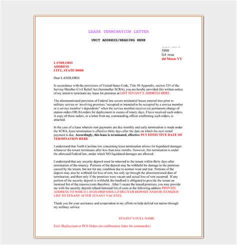 40 Termination Letter Samples Contract Employee Lease Etc