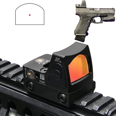 Tactical Rmr Mini Red Dot Pistol Rifle Reflex Optic Sight Fit 20mm Rail