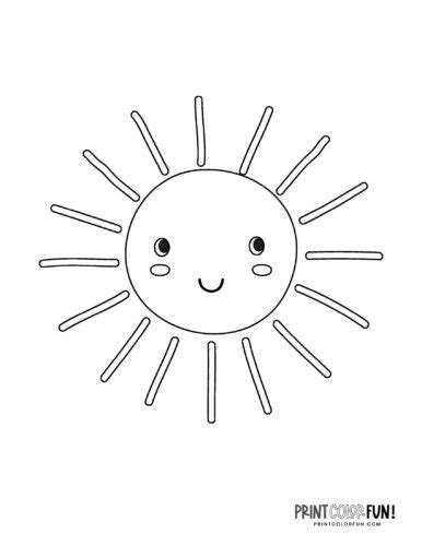 24 Fun Sun Coloring Pages At Coloring Library