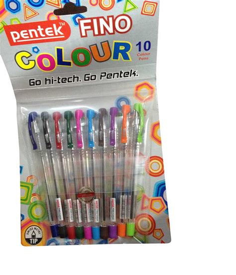 Pentek Multicolor Fino 10 Color Pen Set Of 20 Buy Online At Best