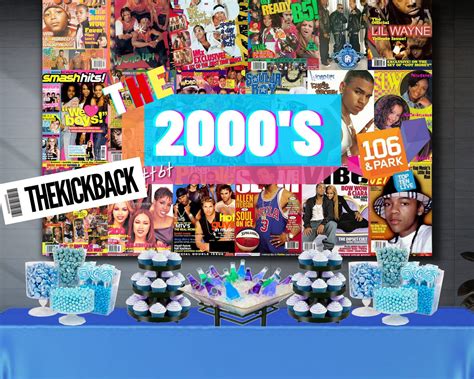 2000s Party Decorations Y2k Backdrop 2000s Hip Hop 2000s 90s Baby