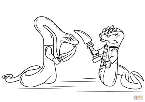 Lego Ninjago Snakes coloring page | Free Printable Coloring Pages