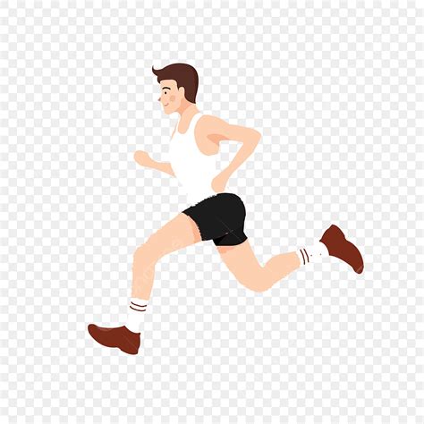 Running Man Cartoon Png Picture Running Fitness Man Cartoon Element