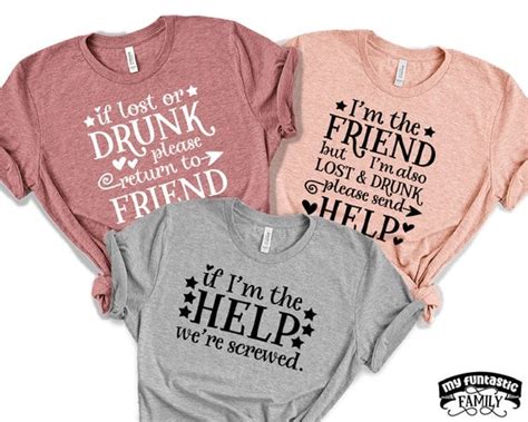 Funny Best Friend Shirts If Lost Or Drunk Please Return To Etsy